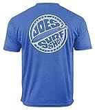 JOES SURF SHOP Fins Up Moisture Wicking Graphic Tee-L-Royal Heather