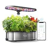 LetPot LPH-SE Hydroponics Growing System, 12 Pods Smart Herb Garden Kit Indoor, Indoor Garden, APP & WiFi Controlled, with 24W Growing LED, 5.5L Water Tank, Pump System, Automatic Timer