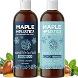 Sulfate Free Hard Water Shampoo and Conditioner - Hard Water Hair Treatments of Product and Minerals with Five Mint Essential Oils for Replenishing Hydration and Hair Shine - Paraben & Cruelty Free