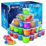 Galaxy Slime Kit for Girls Boys, 36 Pack Mini Slime Party Favors for Kids, Pretty Stretchy & Non-Sticky Slime Pack, Valentine Party Favors for Kids Goodie Bag Stuffers