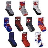 Marvel Spiderman Boys Socks - 10-Pack Decorative Toddler Socks with Amazing Legends Design