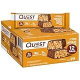 Quest Nutrition Crispy Chocolate Peanut Butter Hero Protein Bar, 18g Protein, 1g Sugar, 3g Net Carb, Gluten Free Protein Snack, Keto Friendly, 12 Count