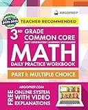 3rd Grade Common Core Math: Daily Practice Workbook - Part I: Multiple Choice | 1000+ Practice Questions and Video Explanations | Argo Brothers (Next Generation Learning Standards Aligned (NGSS))