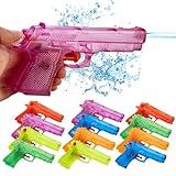 Water Blasters - 6 Inch - Assorted Colors - Soaker Squirt Summer Shooter Toys for Swimming Pool, Beach, Water Fighting Toy, Pool Party Beach Games for Boys, Girls, Adults - 12 Pack