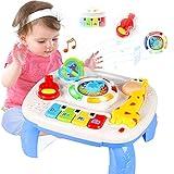 HQXBNBY Musical Learning Table - Baby Toys for 6-12 Months, 1-3 Year Olds - Early Education Activity Center - Toddler Birthday Gifts