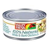 VALLEY FRESH, Chuck Chicken in Water, White & Dark, 10 Ounce (Pack of 12)