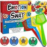 Garybank Emotions Swat Games for Kids Social Emotional Learning Activities, W/56 Emotion Cards, Social Skills Learning Materials for Autism, Play Therapy Toys for Counselors, Sight Word Game