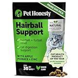 Cat Hairball Support Crunchy & Creamy Chews, Hairball Remedy Treats, Cat Furball Treatment, Supports Skin & Coat, Vitamins for Digestion, Chicken (30-Day Supply)