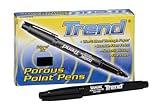 Dixon Trend Porous Point Pens, 12 Count, Black