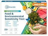 5Strands Food & Environmental Sensitivity Test for Adults & Children, 855 Items Tested, Kids Intolerance Testing Kit, at-Home Hair Analysis, Results in 5 Days