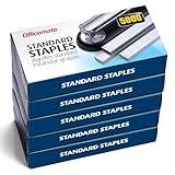 Officemate Standard Staples, 5 Boxes General Purpose Staple, 5000 Staples/Box (91925)