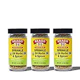 Bragg Sprinkle Herbs and Spices Seasoning, 1.5oz, 3 Pack