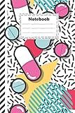 Notebook : pharmacy technician with pills and capsules seamless pattern: pharmacy technician Notebook pop modern design for write down ideas and gift ... much more ( size 6x9 inches college ruled )