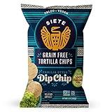 Siete Grain Free Tortilla Chips | Gluten Free Chips | Paleo & Vegan Snacks | Non GMO | Dip Chip, 5 Ounce (Pack of 3)