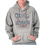 Classic Teaze Alaska United States of America Motto Hoodie Sweatshirt Women Men Sport Grey