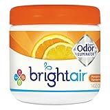 Bright Air 14 oz. Super Odor Eliminator, For Medium-Size Spaces, Mandarin Orange and Fresh Lemon Scent, Case of 6, Air Freshener, Natural Essential Oils, Lasts Up to 90 Days Each