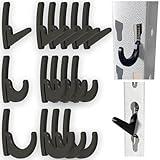 BearClaw Universal Hooks for Garage Shelving and Industrial Storage Racks with Keyhole Slots, L-Hooks and J-Hooks for Garage Shelving, Compatible with Keyhole Slots, UV-Resistant, Up to 40 lbs Load