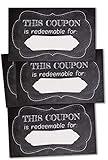 BUTIKUMI 50 Coupon Cards, Coupons for Mom, Wife, Husband, Business, Business Blank Coupons Gift Certificates Vouchers.