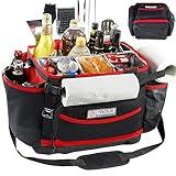 FRECOLSH Large Grill Caddy with Hard Base - Blakstone Caddy -BBQ Caddy Outdoor Grill Organizer Bag, Picnic Camping Utensil Caddy, Blakstone Accessories, Tailgating Essentials, Grill Gifts for Men