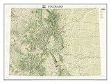 National Geographic Colorado Wall Map - Laminated (40.5 x 30.25 in) (National Geographic Reference Map)