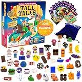 SCS Direct, Tall Tales Story Telling Board Game - The Educational Family Game of Infinite Storytelling -Award-Winning Educational Game, 5 Ways to Play - Promotes Creativity & Language Skill, Gift
