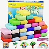 Ixiaoyoo Air Dry Clay, Modelling Clay for Kids, 30 Colors DIY Molding Magic Clay for with Tools, Soft & Non-Sticky, Toys Gifts for Age 3 4 5 6 7 8+ Years Old Boys Girls Kids