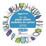 Amazon Basics Ultra Paper Plates, 10 Inch, Disposable, 100 Count