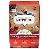 Nutrish Rachael Ray Premium Natural Dry Dog Food, Real Beef, Pea, & Brown Rice Recipe, 40 Pounds