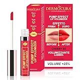 DERMOCURA Lip Volumizer Chili Lip Plumper 5 Times More Powerful Transparent Plumping Lip Gloss Immediate and Long-Lasting Plumping Effect MADE IN ITALY