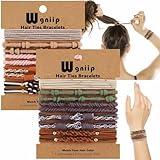 20 Boho Hair Ties in 5 Styles, 10 Colors - Cute Bracelets for Thin and Thick Hair, No Damage Elastics