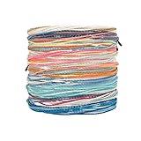 Pura Vida Bracelets Pack Spring Break Friendship Bracelet Pack - Set of 10 Stackable Bracelets for Women, Beach Bracelet & Accessoriess - 10 String Bracelets