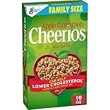 Apple Cinnamon Cheerios, Heart Healthy Gluten Free Breakfast Cereal, Family Size, 19 oz