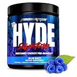 PROSUPPS Mr. Hyde Signature Pre Workout with Creatine, Beta Alanine, TeaCrine and Caffeine for Sustained Energy, Focus Pumps - Pre-Workout Energy Drink Men Women (Blue Razz, 30 Servings)