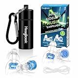 Hearprotek Concert Ear Plugs, 2Pairs Reusable high Fidelity Musician Ear Plugs for Concerts Loud Music-Noise Reduction Ear Protection earplugs for Rave,Festival,Music,Tinnitus Relief