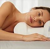 SLEEP & GLOW Omnia Anti-Aging Beauty Pillow Fights Sleep Wrinkles with Orthopedic Height Adjustable Memory Foam for Sleeping on Back and Side (Made in Italy)