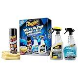 Meguiar's Waterless Wash Kit - This Premium Car Detailing Kit Gently Removes Dirt and Grime, Adds Shine and Protects Several Surfaces on Your Car Without Water – Get Amazing Results Detailing Anywhere