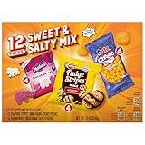 Keebler Sweet & Salty Mix, Keebler Fudge Stripes, Mother's Circus Animals, Utz Mini Cheese Balls, 1 Oz. (Pack of 12)