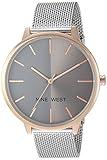 Nine West Women's Sunray Dial Mesh Bracelet Watch