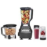 Ninja Blender, Mega Kitchen System, 1500W, 4 Functions for Smoothies, Processing, Dough, Drinks & More, with 72 Blender Pitcher, 64 Processor Bowl, 2 Nutri Cups + Lids, Black, BL770