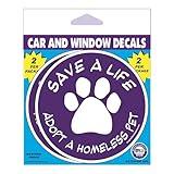 Imagine This D1960 Car and Rescue Decal (Save A Life: Adopt Homeless Pet), 2 Pack