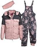 Pink Platinum Girls' Snowsuit - Water Resistant Winter Jacket and Ski Bib Overalls (2T-16), Size 7-8, Blush