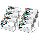 MaxGear Clear Business Card Holder, Acrylic Business Card Stand for Desk with 4 Tier, Clear Plastic Cards Display Holder for Exhibition, Home and Office, 320 Cards Capacity, 4 Pocket, 2 Pack