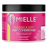 Mielle Organics Babassu & Mint Deep Conditioner with Protein, Moisturizing & Conditioning Deep Treatment, Hydrating Repair for Dry, Damaged, & Frizzy Hair, 8-Ounces