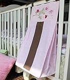 CribMATE Nursery Diaper Stacker for Baby Girl Pink Floral Ladybug Butterfly Diaper Stacker