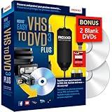 Roxio Easy VHS to DVD 3 Plus | VHS, Hi8, V8 Video to DVD or Digital Converter | Amazon Exclusive 2 Bonus DVDs [Windows Disc]