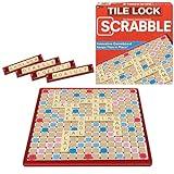 Tile Lock Scrabble by Winning Moves Games USA, Innovative Gameboard "Locks" Tiles In Place, for 2 to 4 Players, Ages 8 and Up