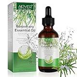 Rosemary Oil for Hair Growth, 100% Pure Organic Rosemary Oil for Eyebrow and Eyelash, Nourishes The Scalp, Improves Blood Circulation,Rid of Itchy & Dry Scalp, Hair Care Oil 60ml