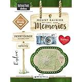 Scrapbook Customs 61228 Mount Rainier National Park Washington Watercolor Stickers