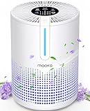 Air Purifiers for Bedroom Home 430 Sq.Ft, MOOKA H13 HEPA Filter Small Portable Air Purifier with USB Cable Fragrance Sponge for Smokers Pollen Pets Dust Odors, Desktop Air Cleaner for Car RV, M01