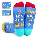 HAPPYPOP Accountant Gifts for Women Men - Accounting Gifts Finance Gifts for Accounting CPA Auditor, Accounting Socks